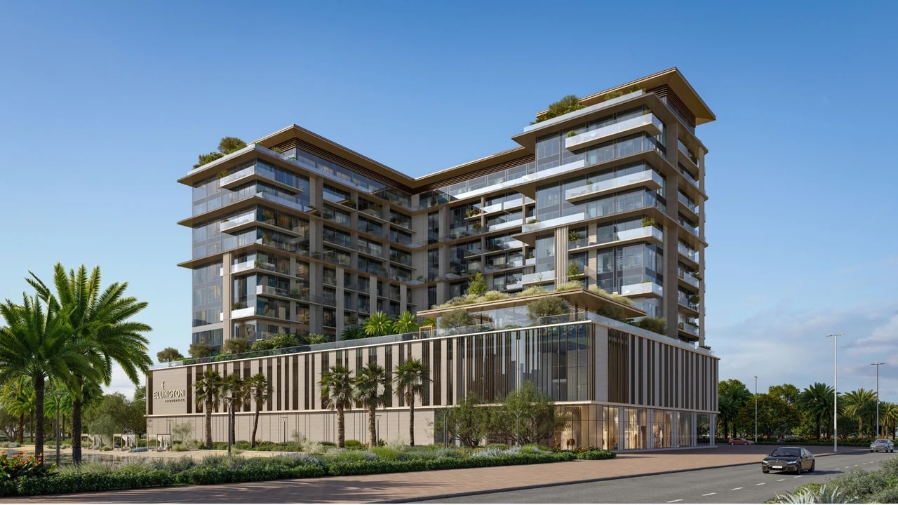 Everly Place by Ellington Properties Crystal Lagoon Homes in Dubai – view