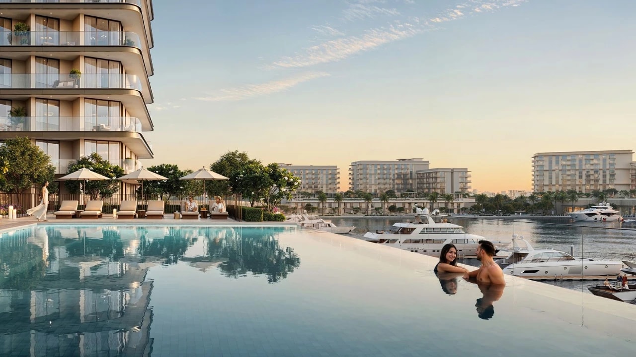 Fior 1 at Rashid Yachts & Marina - Luxury Waterfront Apartments – view