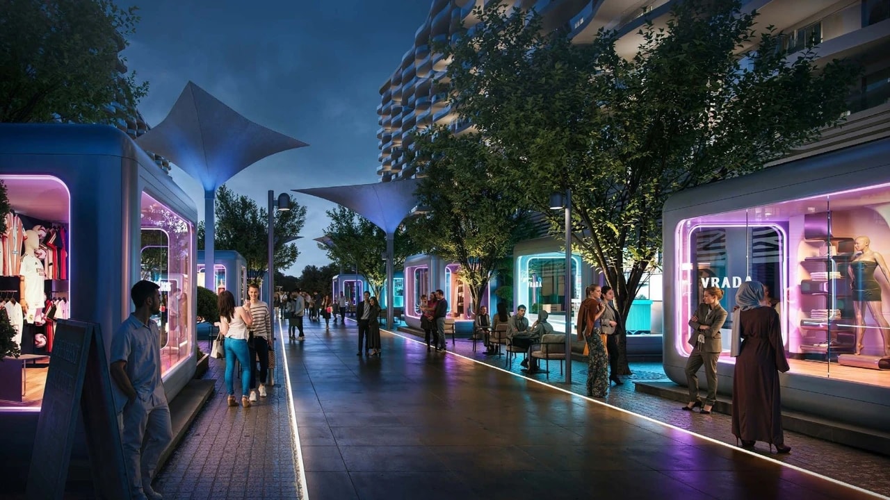 Piazza Roma Waterfront Offices – DAMAC Lagoons Dubai – view